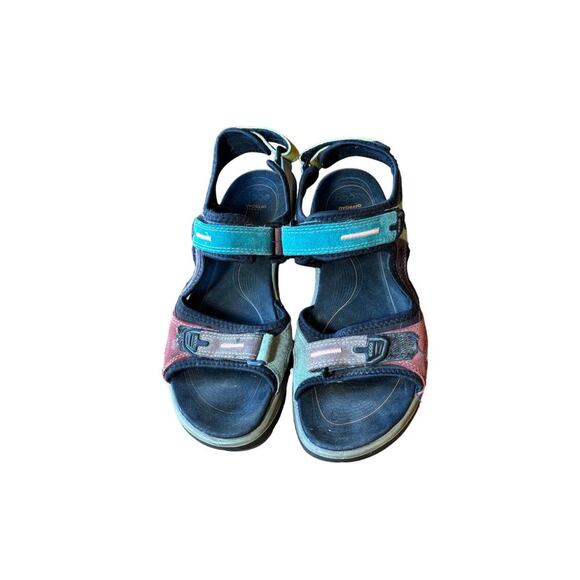 Ecco woman’s Yucatan Hiking sandals sz 39 us 8 retro looking color way - Picture 6 of 6